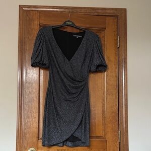 Julia Jordan Glittering Black Mini Dress